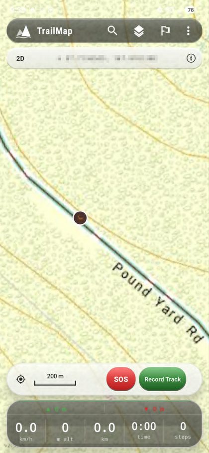 Outdoor topo map