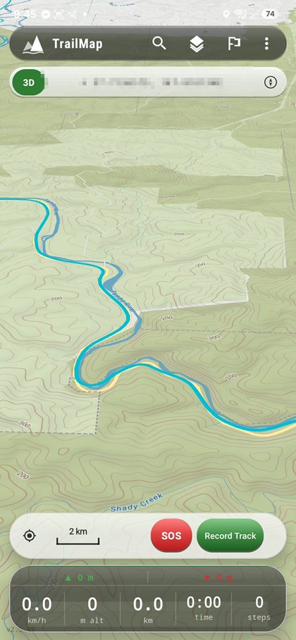 3D river valley